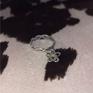 James Avery Butterfly Dangle Ring